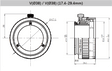 12 mm Back Focus Adjustment Adapter Ring for Industrial Vision Lenses - Vision Datum