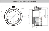 12 mm Back Focus Adjustment Adapter Ring for Industrial Vision Lenses - Vision Datum
