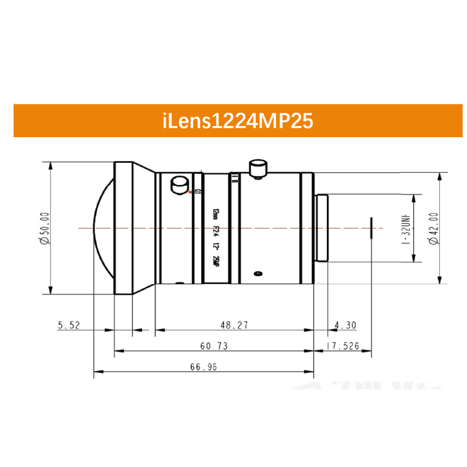 iCentral 1.2" 25MP C-Mount Low Distortion Industrial Machine Vision Lenses