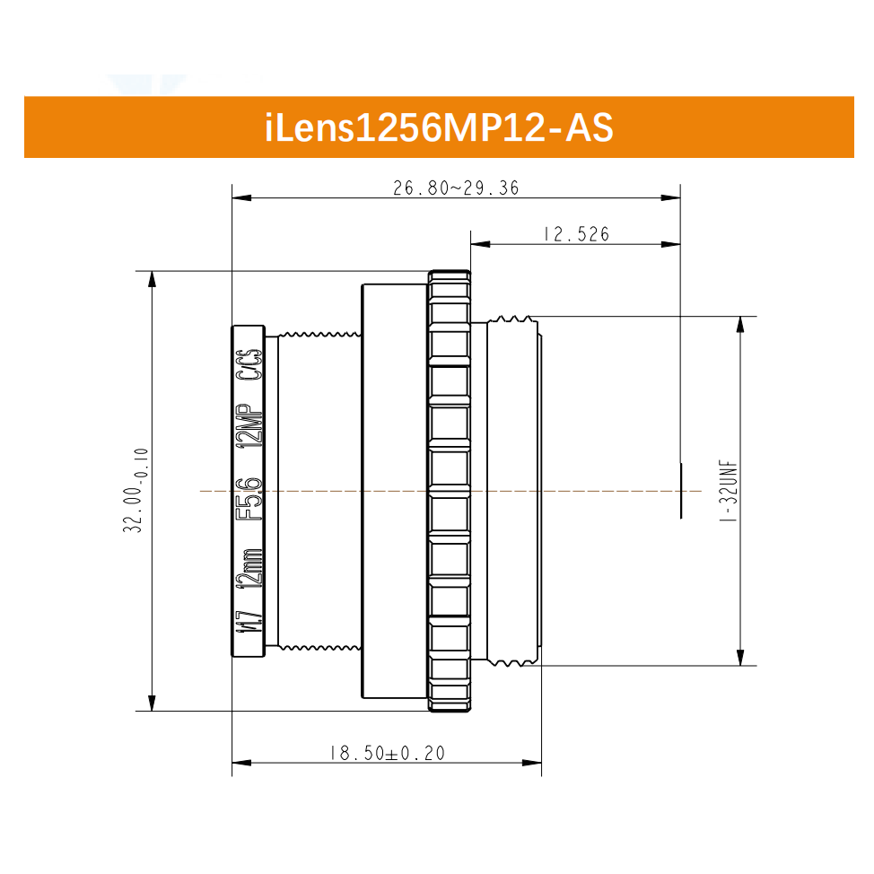 iCentral 1/1.7" 12MP C-Mount Anti-Shock Industrial Machine Vision Lenses