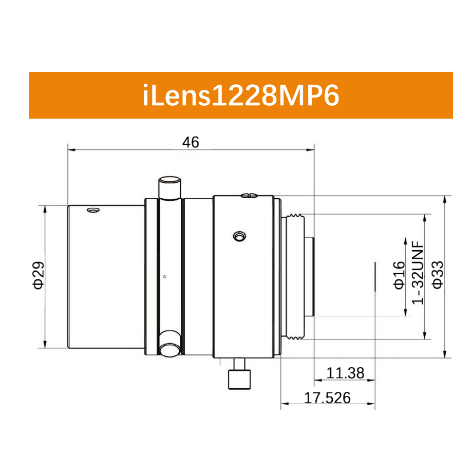 iCentral 1/1.8" 6MP C-Mount Low Distortion Industrial Machine Vision Lenses