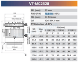 12MP 1.1" CCD/CMOS F2.8-16 Macro Lenses - Vision Datum