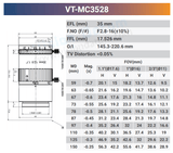 12MP 1.1" CCD/CMOS F2.8-16 Macro Lenses - Vision Datum