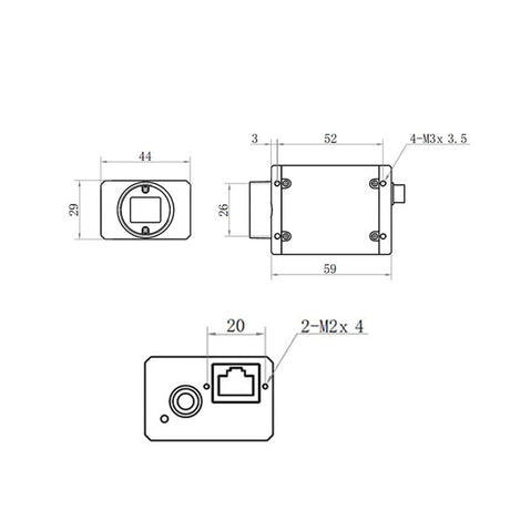 High Resolution 1.7MP IMX432 68FPS GigE Machine Camera - Vision Datum