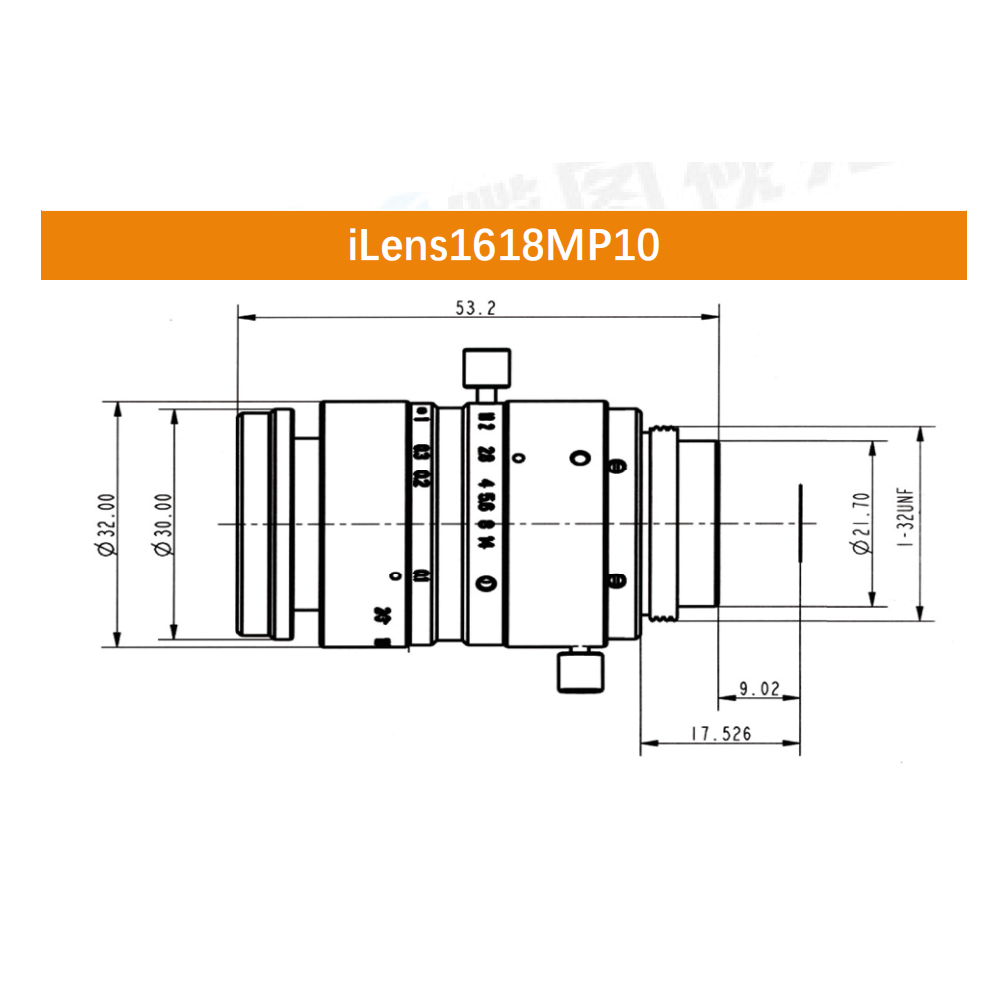 iCentral 2/3" 10MP C-Mount Low Distortion Industrial Machine Vision Lenses