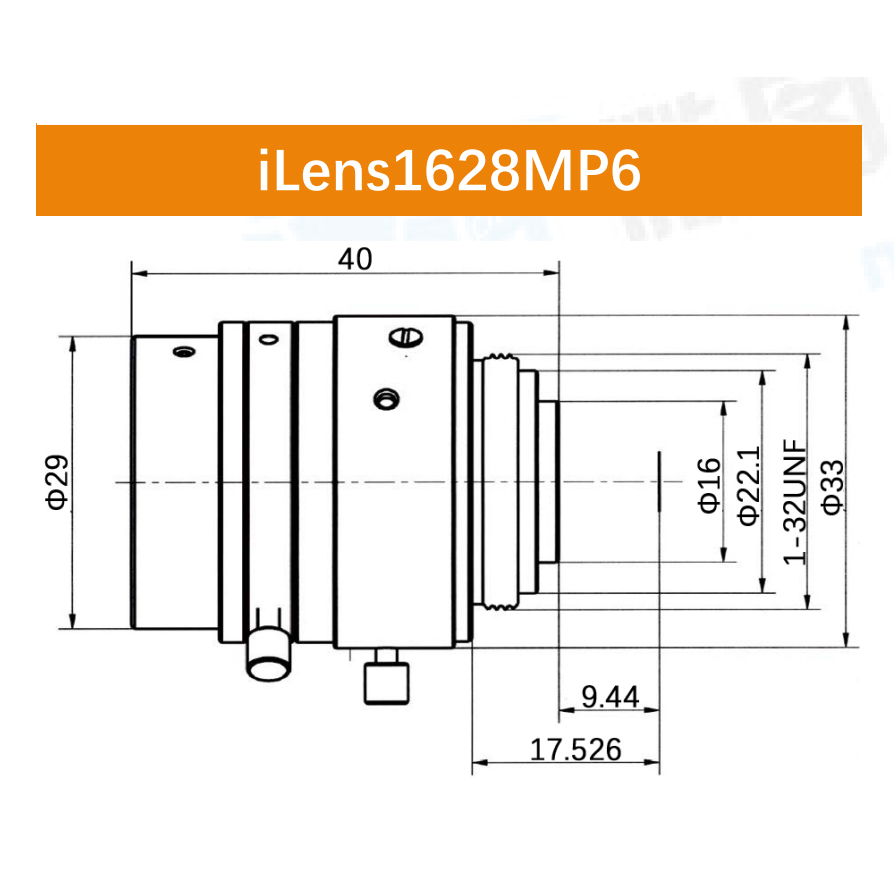 iCentral 1/1.8" 6MP C-Mount Low Distortion Industrial Machine Vision Lenses