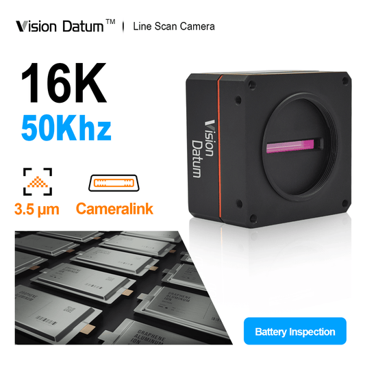 16K 50Khz 3.5μm M72 Mount CameraLink Line Scan Camera - Vision Datum