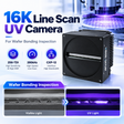 16K UV line scan camera for semiconductor wafer defect detection