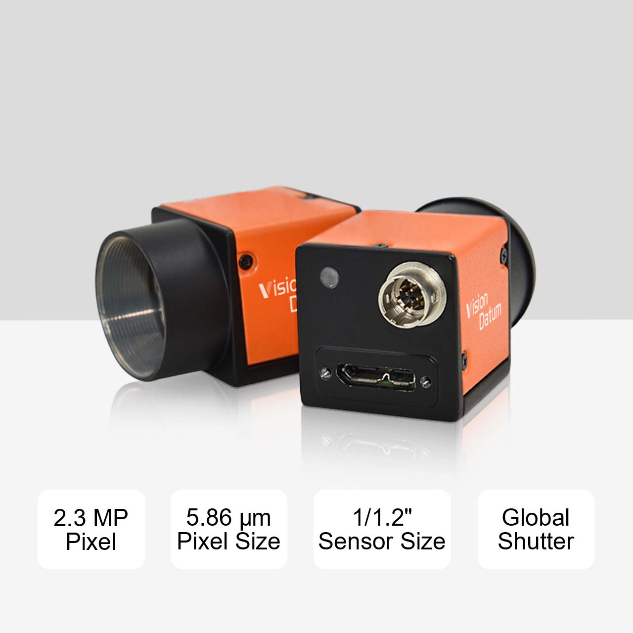 40 кадров в секунду IMX249 2,3 МП 5,86 мкм 1/1,2-дюймовая камера с глобальным затвором