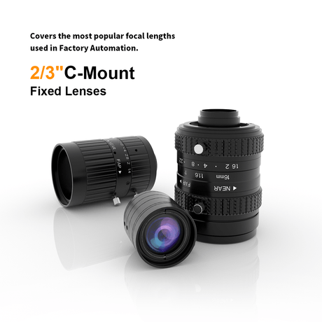 2/3'' 8MP 400-950nm C-Mount Fixed Lenses VT-LEM0814CBMP8 - Vision Datum