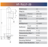2/3" Liquid Telecentric Lens | Electronic Focus C-Mount - Vision Datum
