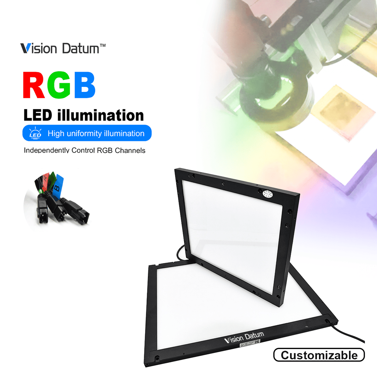 24V RGBW IR/UV Customizable LED Backlight - Vision Datum