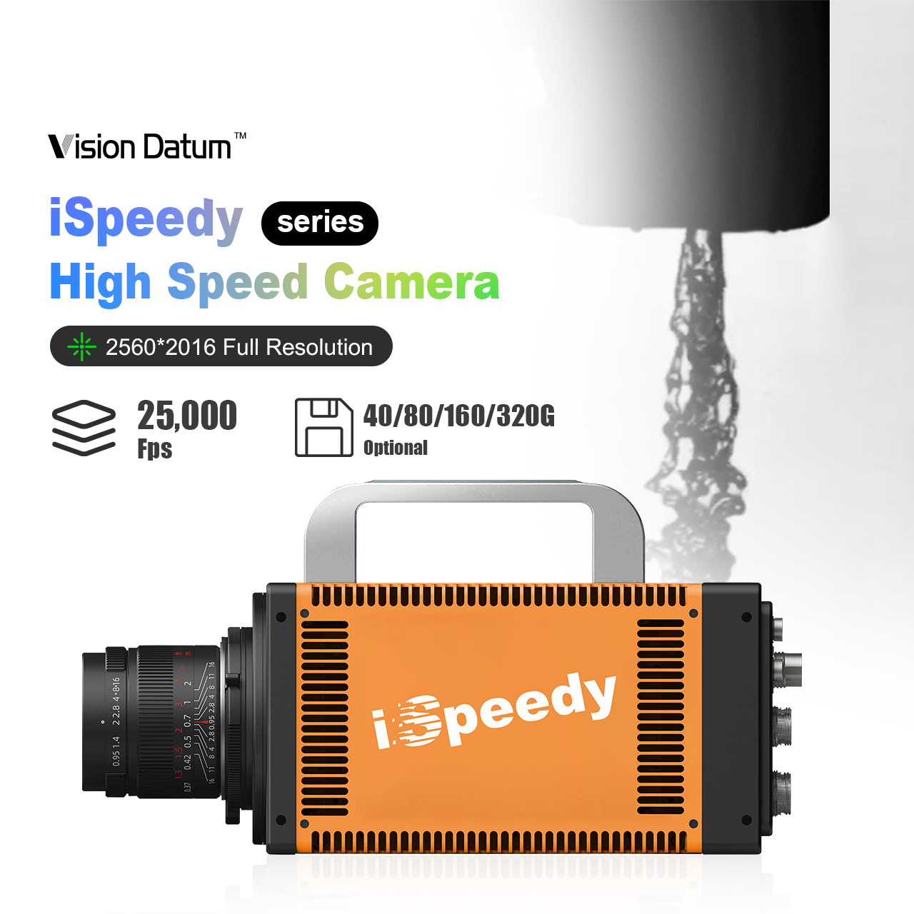 iSpeedy 25000fps 2560×2016 High Speed Camera for Destructive Testing