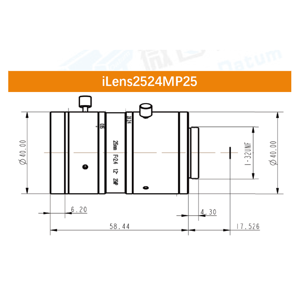 iCentral 1.2" 25MP C-Mount Low Distortion Industrial Machine Vision Lenses