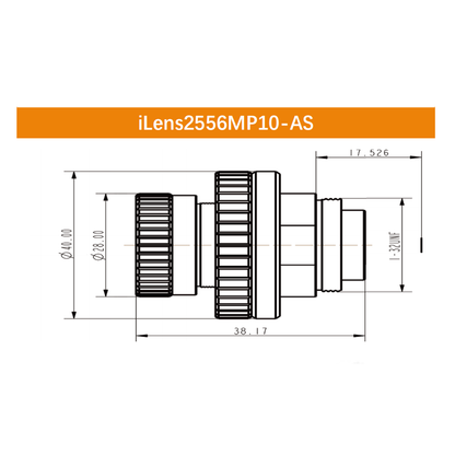 iCentral 2/3" 10MP C-Mount Anti-Shock Industrial Machine Vision Lenses