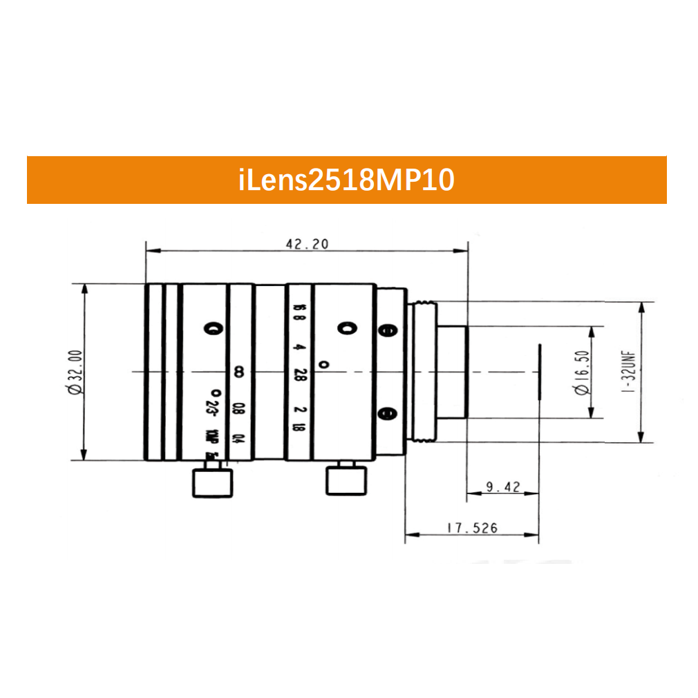 iCentral 2/3" 10MP C-Mount Low Distortion Industrial Machine Vision Lenses