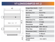 25MP 1.2" f2.4 380-780nm C-mount Industrial Fixed Lens | LENxxMP25-H1.2 - Vision Datum