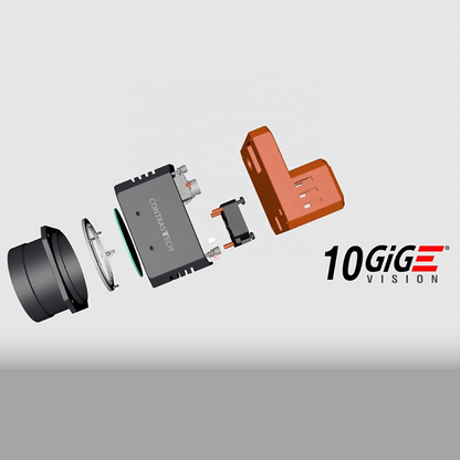 Промышленная камера высокого разрешения 25MP 10GigE CMOS с зональным сканированием 