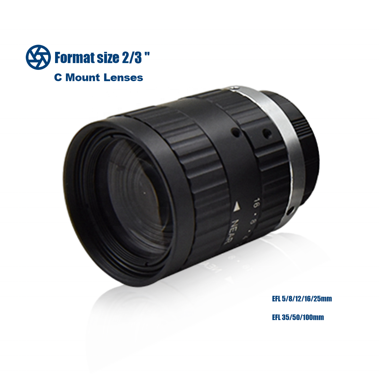 8MP 16mm C-Mount Lens With Narrowband Filter Lens Protection