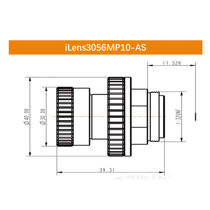 iCentral 2/3" 10MP C-Mount Anti-Shock Industrial Machine Vision Lenses