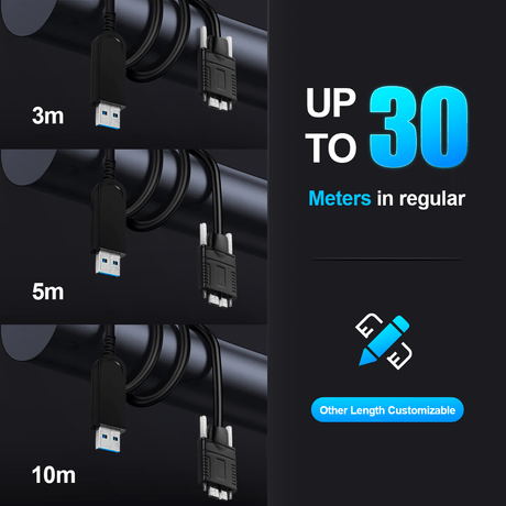 30meter High Flex USB3 Industrial Cable for Dynamic Environments - Vision Datum