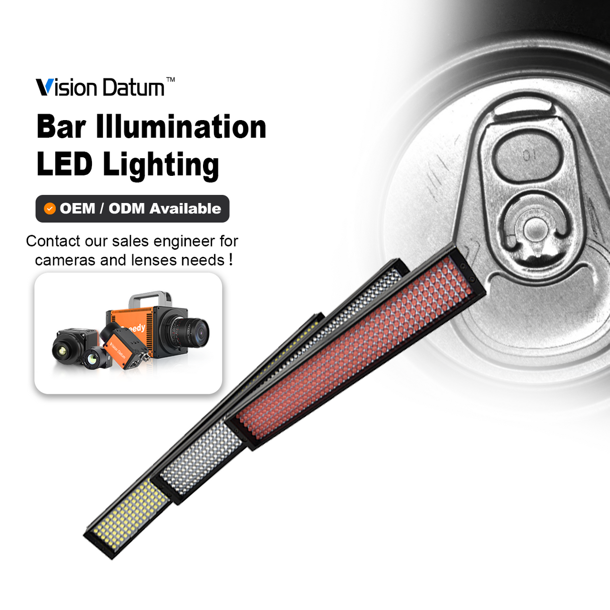 HL Series 24V Bar Illumination for machine vision inspection - Vision Datum