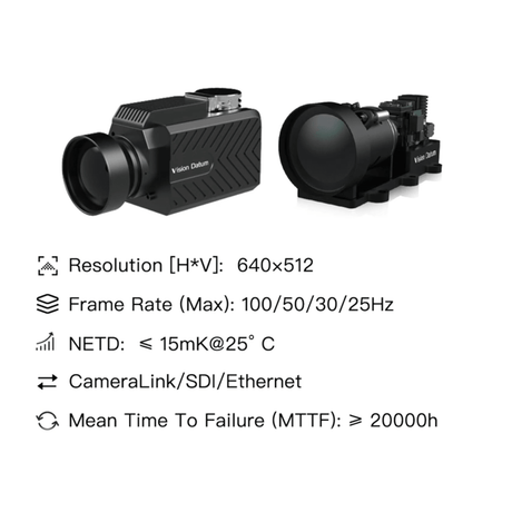 320×256 MTC MWIR Gas Detection Camera for CH4 C2H6 C3H8 - Vision Datum