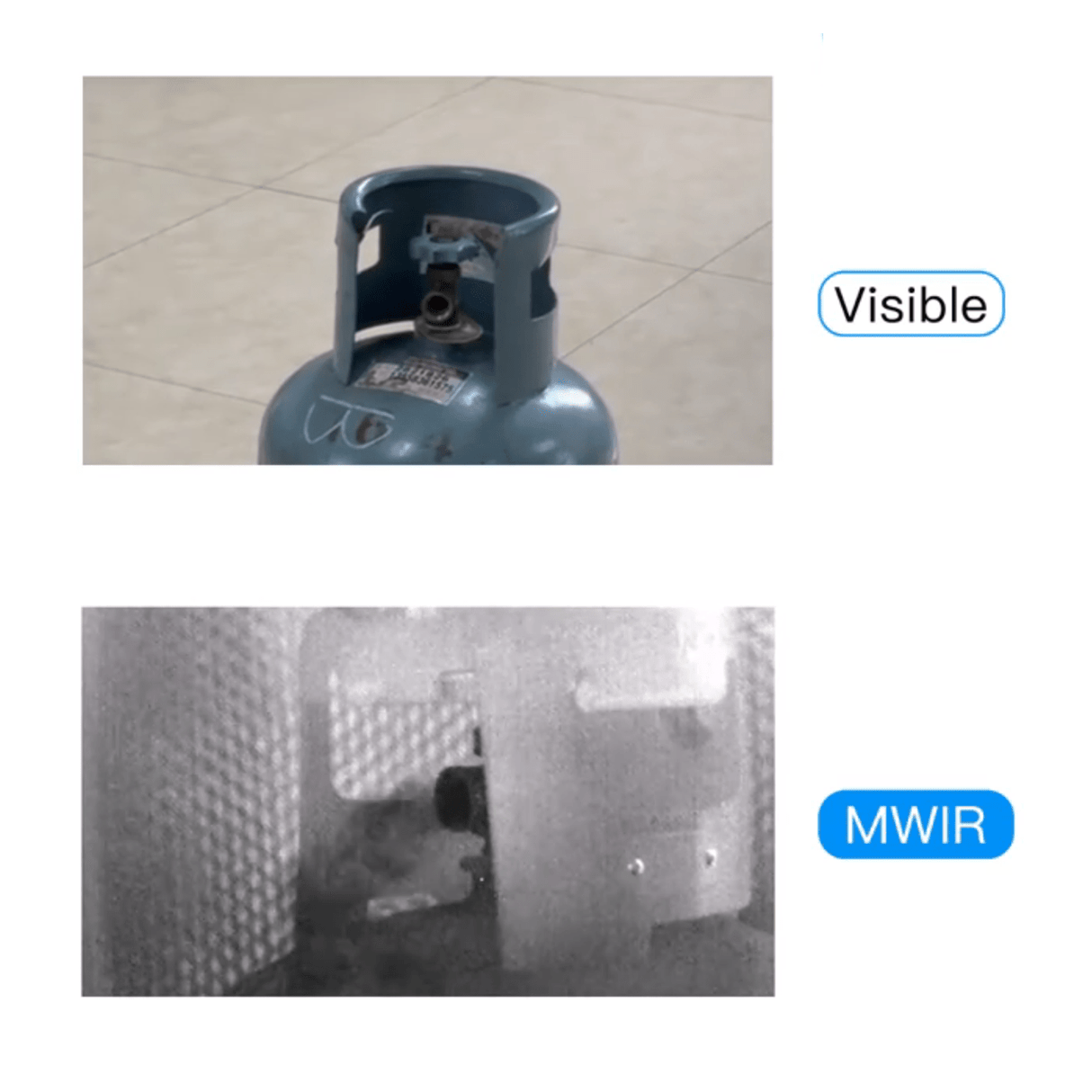 320×256 MTC MWIR Gas Detection Camera for CH4 C2H6 C3H8 - Vision Datum