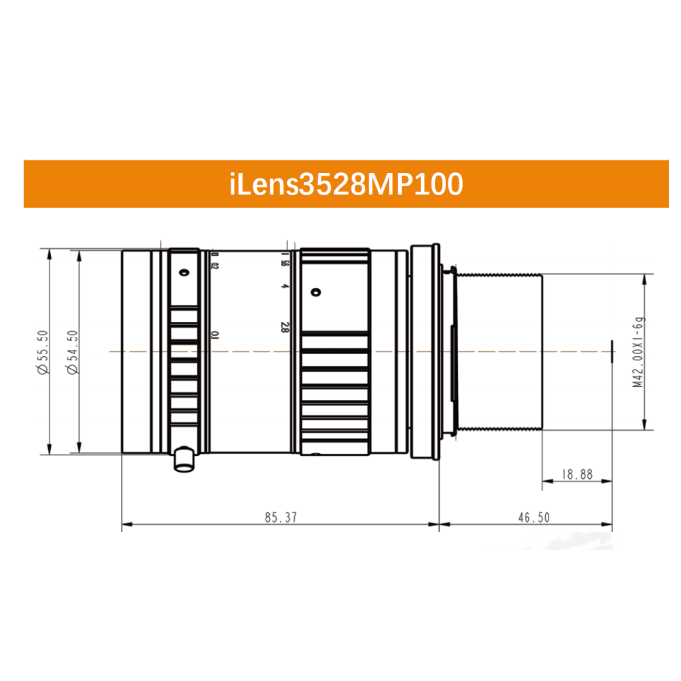 iCentral 100MP High-Definition F-Mount Industrial Machine Vision Lenses