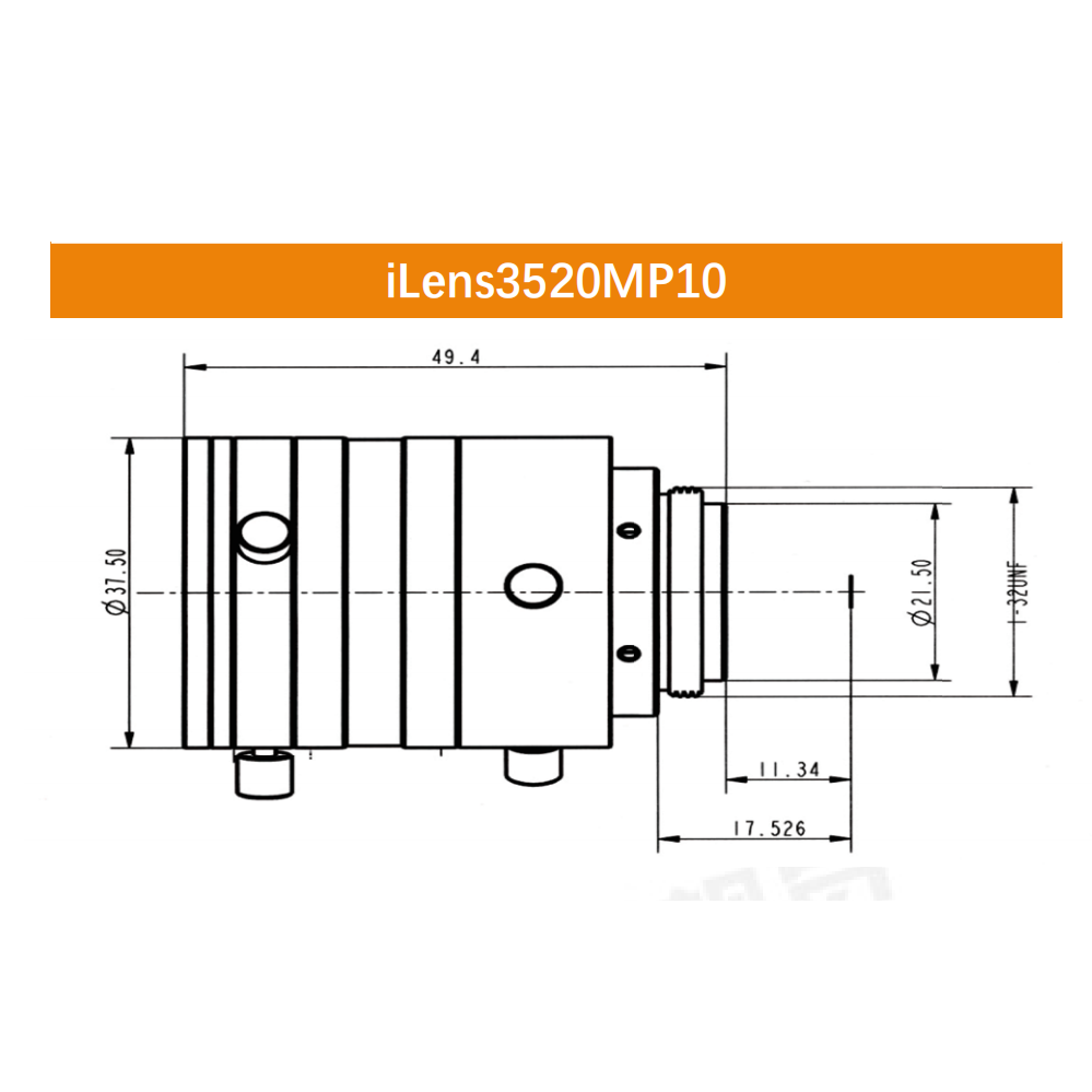 iCentral 2/3" 10MP C-Mount Low Distortion Industrial Machine Vision Lenses