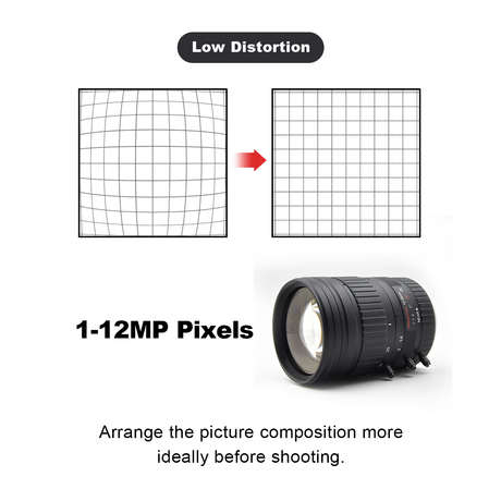 10-60mm 2MP 2/3"  C-Mount Manual Zoom Lenses VT-LEM1060MP2 - Vision Datum