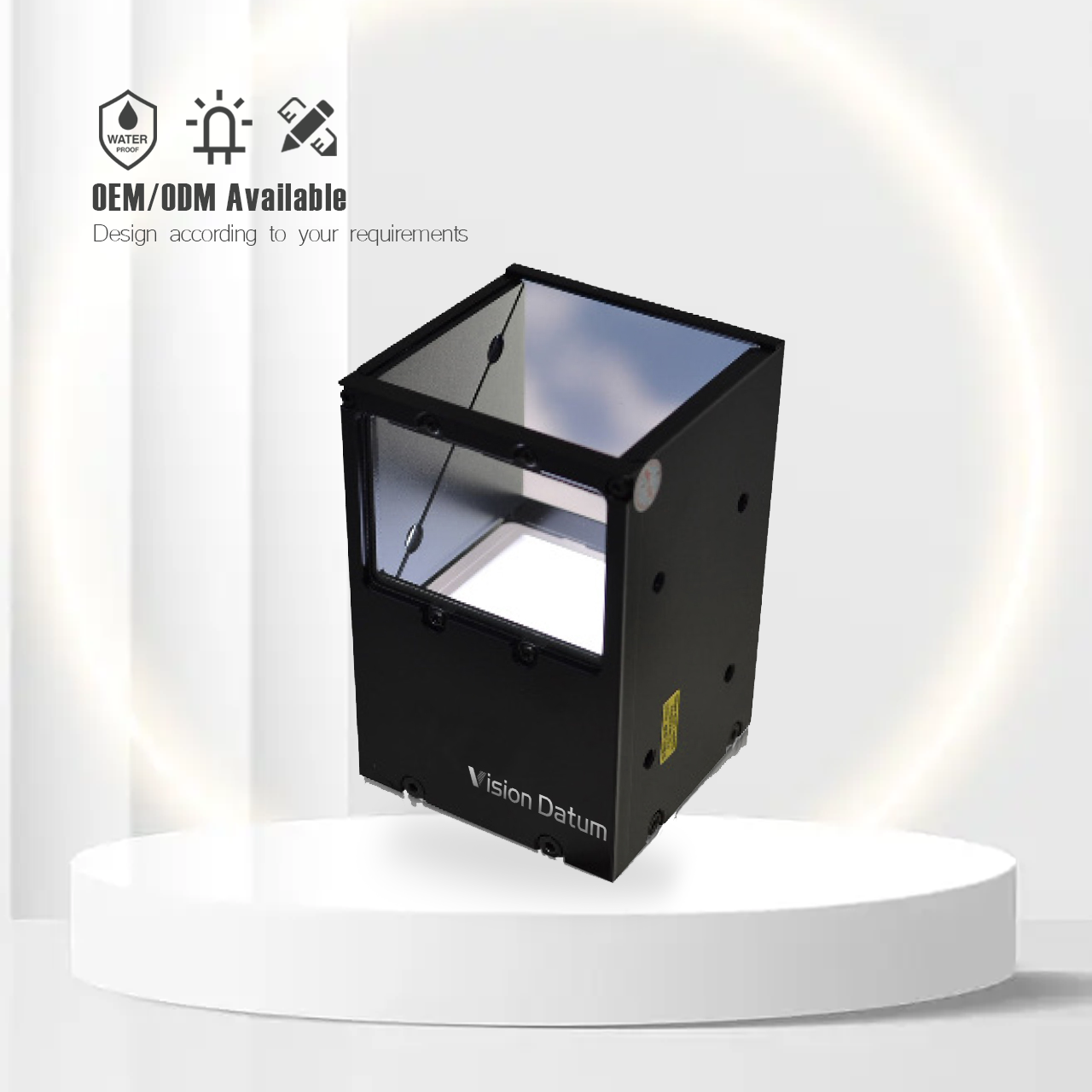 Hochpräzise 24-V-LED-Koaxialbeleuchtung aus optischem Glas 