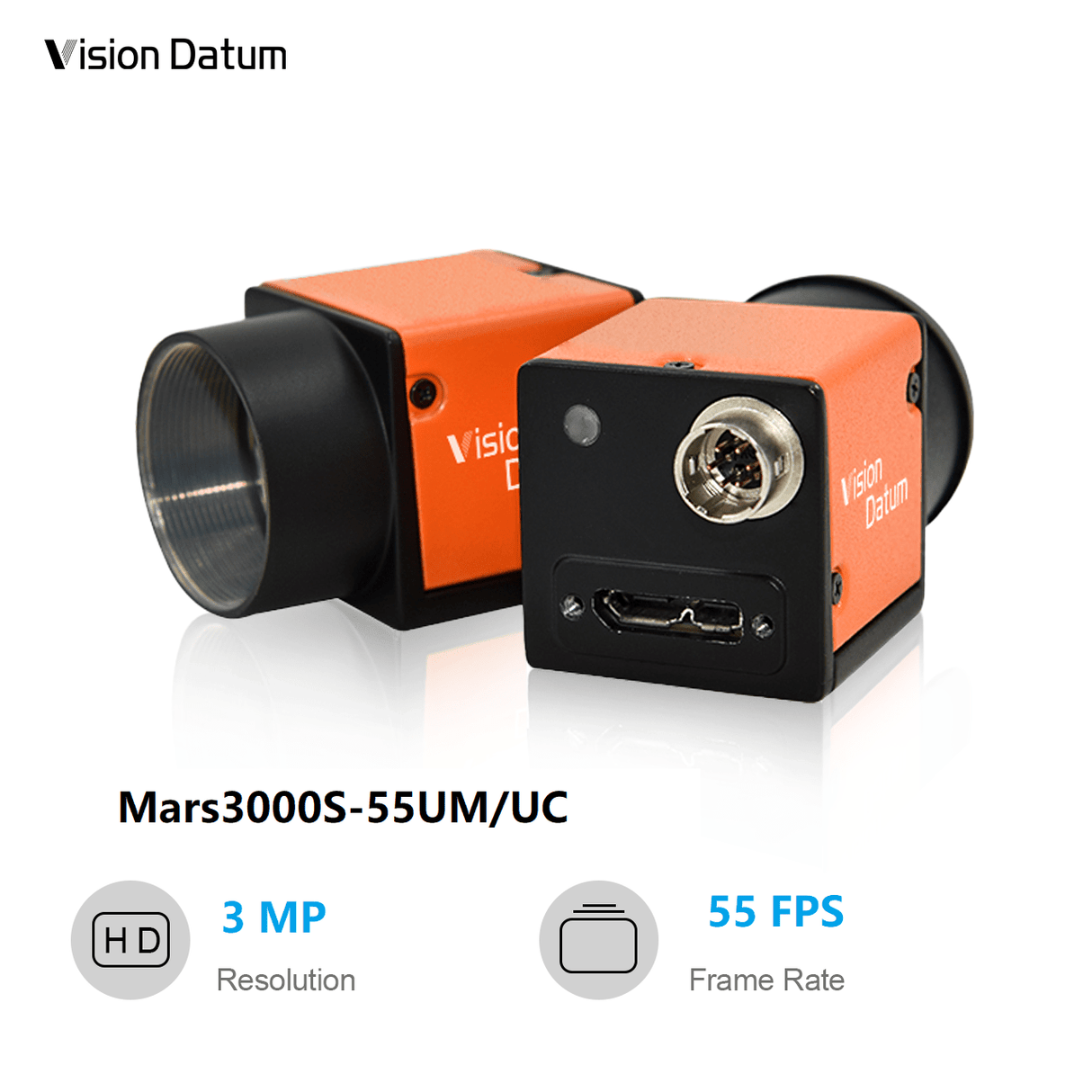 3MP 55fps USB3.0 IMX265 Area Scan Camera Mars3000S-55UM/UC - Vision Datum