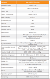 4.1MP 90FPS USB3 Global Shutter CMOS Industrial Camera - Vision Datum
