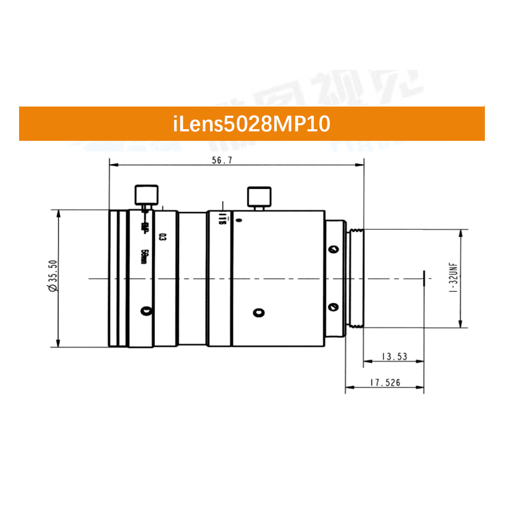 iCentral 2/3" 10MP C-Mount Low Distortion Industrial Machine Vision Lenses