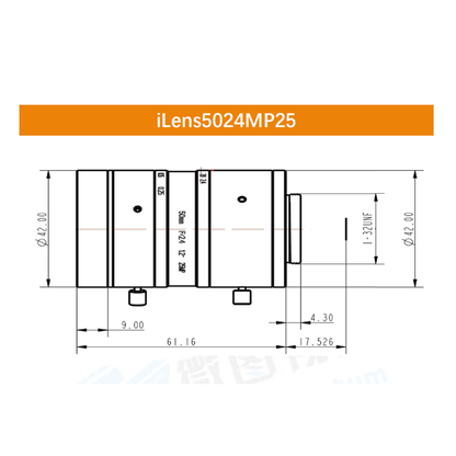 iCentral 1.2" 25MP C-Mount Low Distortion Industrial Machine Vision Lenses