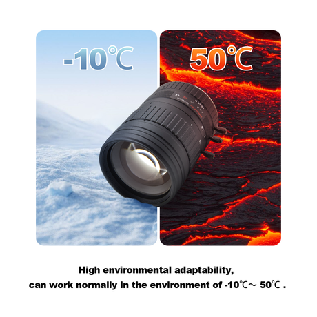 10-60mm 2MP 2/3"  C-Mount Manual Zoom Lenses VT-LEM1060MP2 - Vision Datum