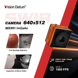 640×512 350fps 400–1700nm USB3.0 SWIR Camera | Sony IMX991, TEC/External Cooling iBX-SWU991A/J - Vision Datum