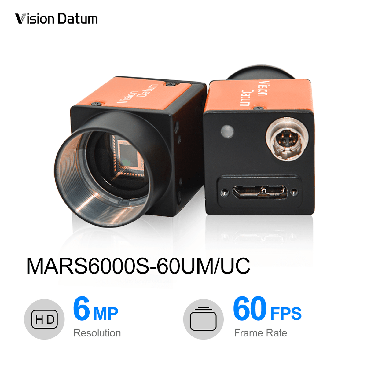 6MP 60FPS IMX178 1/1.8" USB3.0 Industrial Vison Camera - Vision Datum