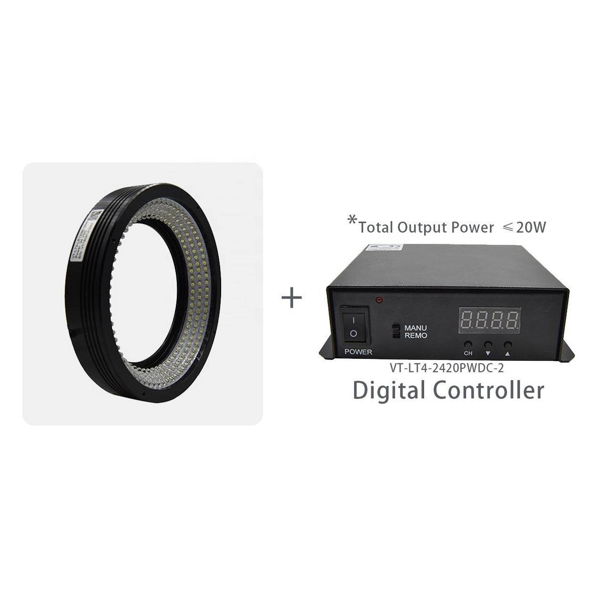 70 Degree High Angle Ring Illumination 24V High Density LED Arrays for Lead Frame Inspection - Vision Datum