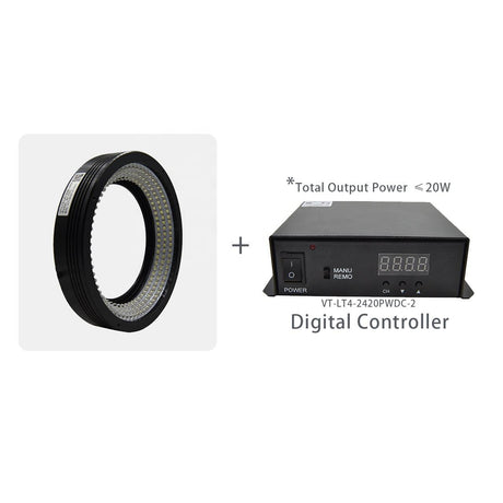 70 Degree High Angle Ring Illumination 24V High Density LED Arrays for Lead Frame Inspection - Vision Datum