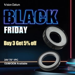 70 Degree High Angle Ring Illumination 24V High Density LED Arrays for Lead Frame Inspection - Vision Datum