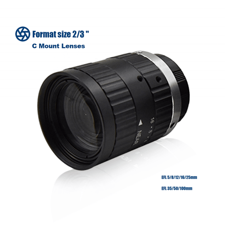 8MP 16mm C-Mount Lens With Narrowband Filter Lens Protection - Vision Datum