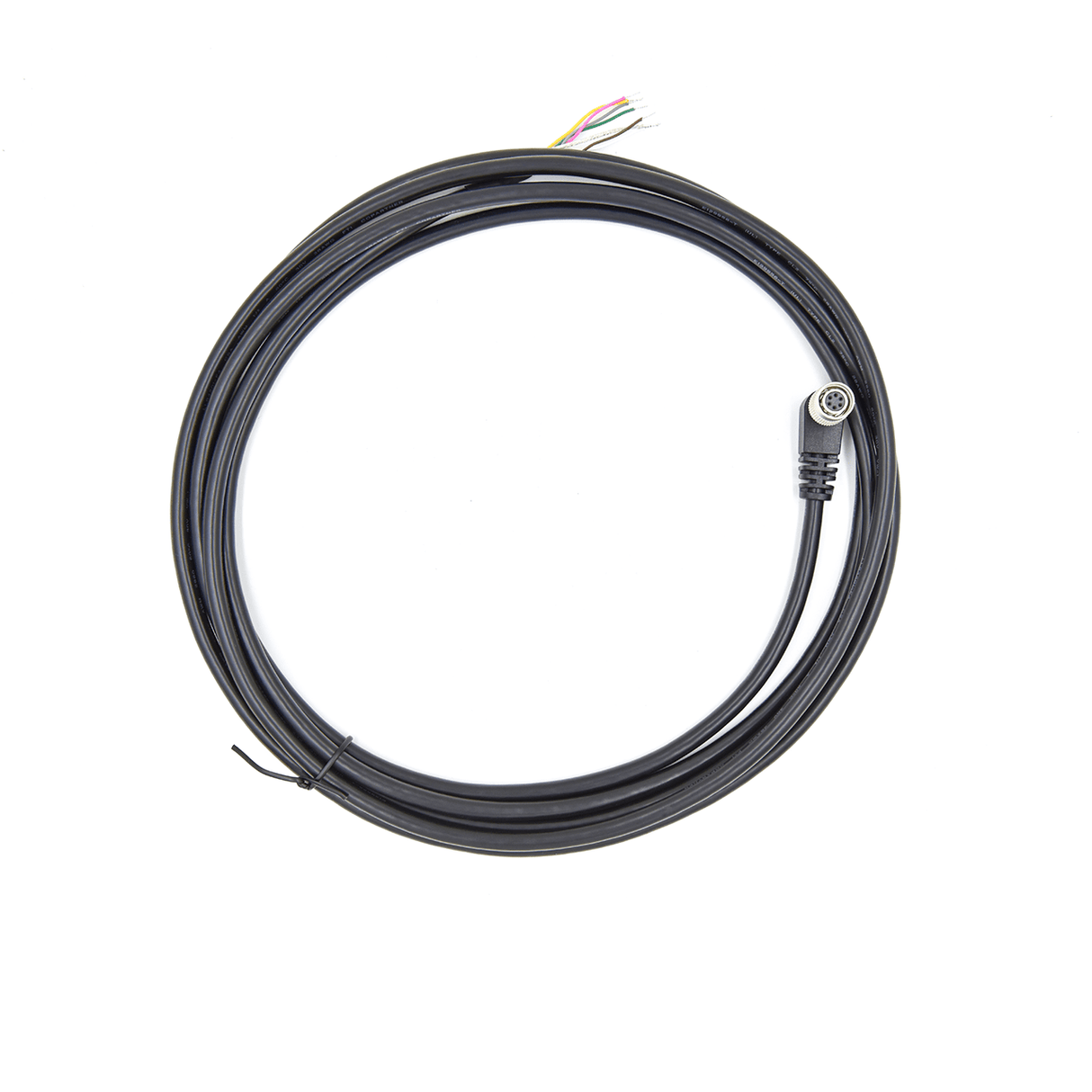 90 Degrees Hirose 6-Pin I/O Cable Open End - Vision Datum