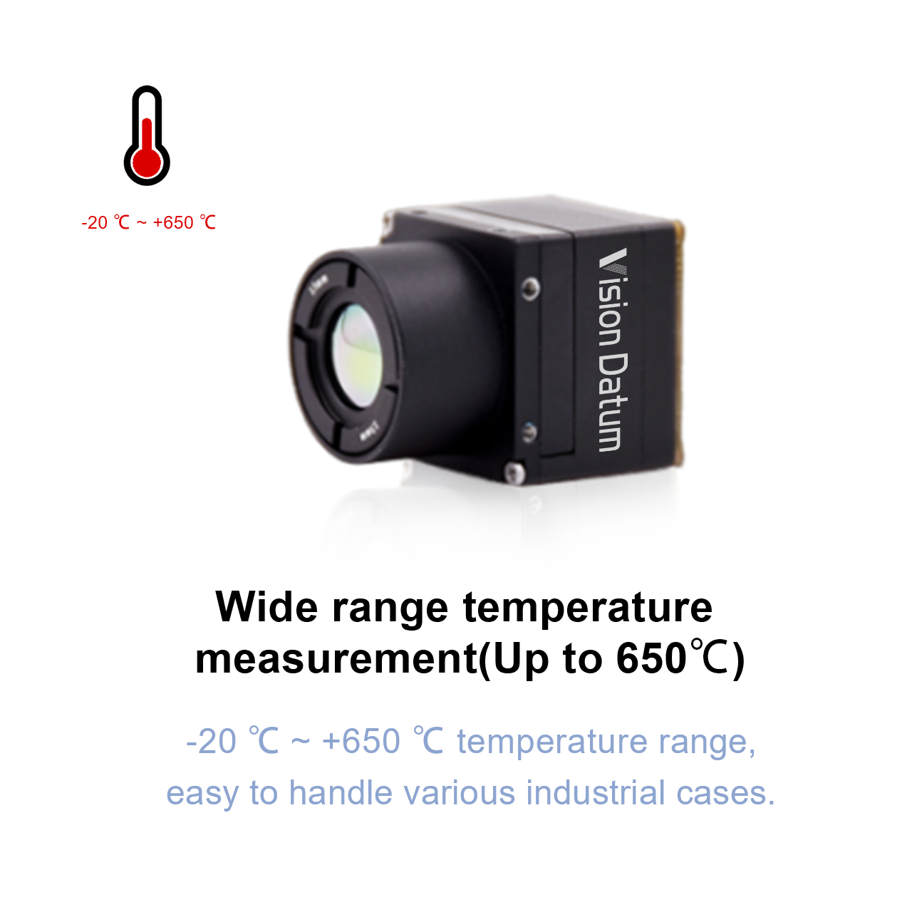 0,3-мегапиксельная камера LWIR для измерения температуры, 50 Гц, 12 мкм 