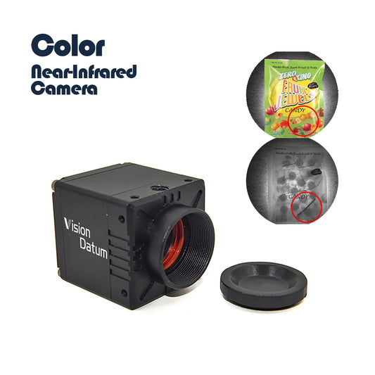 Color Near infrared camera,comparison of packaging bags