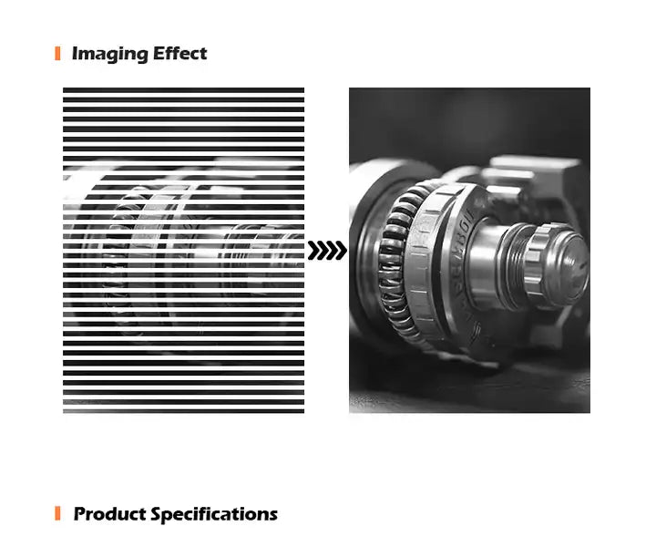 4K 120KHZ GigE Cameralink Interface Robot Line Scan Camera For Paper Inspection