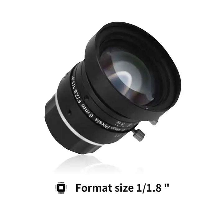 Hot Sale 8mm Low Distortion Icentral Lens C-Mount Fixed-Focus Lenses For Inspection Machine Vision Camera