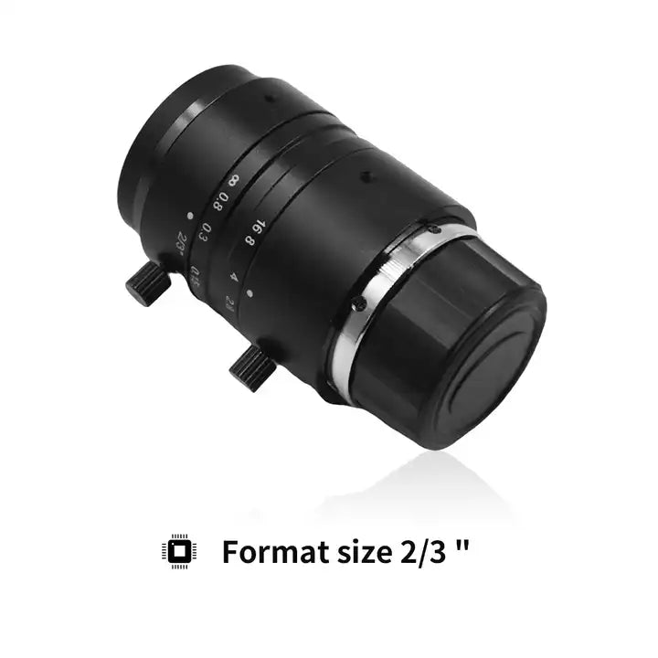 Heißer Verkauf 8mm Izentrallinse mit geringer Verzerrung, C-Mount-Objektive mit festem Fokus für Inspektionskameras für maschinelles Sehen 