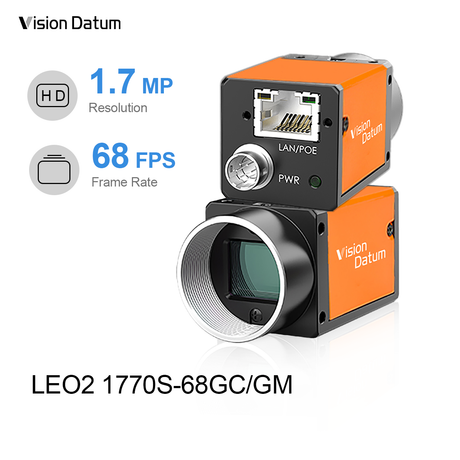 High Resolution 1.7MP IMX432 68FPS GigE Machine Camera - Vision Datum